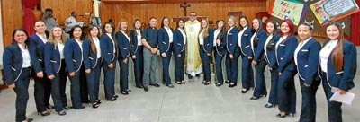 Maestros que participaron en la conmemoración de su día.