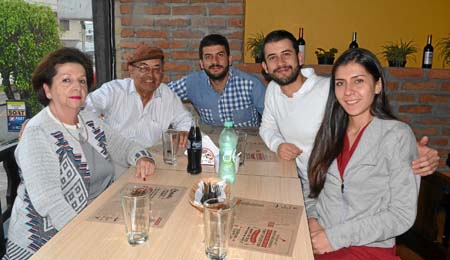 María Stella Montes de García, José Doney García Alzate, José Alejandro García Castaño, Sebastián Doney García Castaño y Diana P