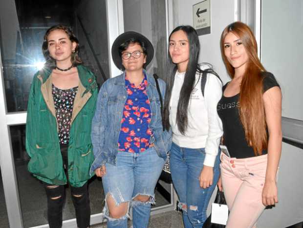 Natalia Fajardo, María Camila Rave, Sofía Alzate y Sofía Henao.