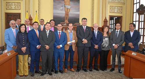 Fotos | José Fernando Tangarife | LA PATRIA Antonio José Corrales Giraldo, Blanca Libia Agudelo Gaitán, Ómar Andrés Reina Muñoz,