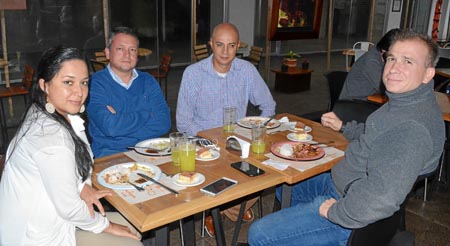 Karol Barreneche Camacho, Santiago Villada Aristizábal, José Galvis Bedoya y Martín Buitrago González.