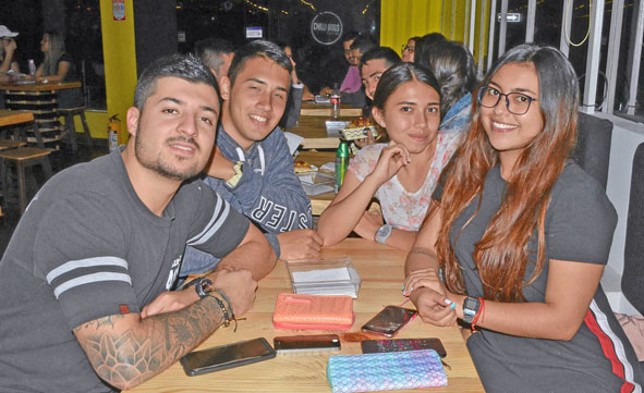 Juan José Buitrago Gómez, Esteban Garzón Correa, Ángela Victoria Cano Caicedo y María José Jiménez Mejía.