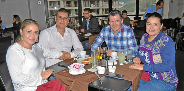 María Urdinola Rodríguez, Érick Buitrago Gaviria, Álvaro Botero Jaramillo y Paola Gómez Hoyos.