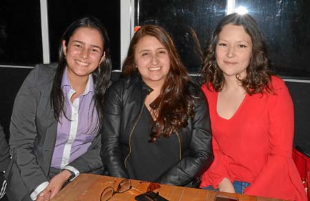 Daniela Ávila Jiménez, Manuela Castellanos Castillo y Melissa Moreno Naranjo.
