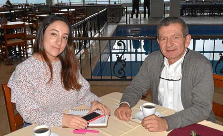 Olga Lucía Botero y Álvaro Gómez Montes compartieron en un almuerzo en el Club Manizales