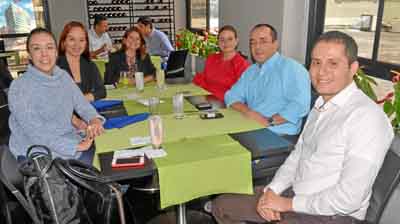 Claudia Catalina Marín Giraldo, Manuela Hoyos Ramírez, Paula Andrea Arango Velásquez, Diana Duque González, Javier Wolf y Mario 