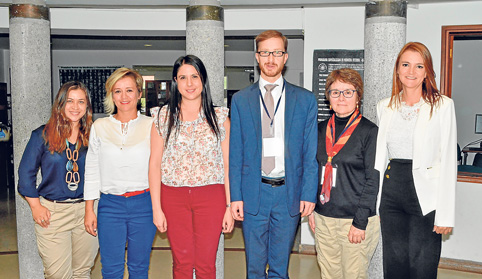 Adriana Giraldo, Sorani González, Silvana Sarasty, Rafael Samper, Mary McEniry y Claudia Patricia Henao.