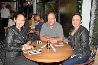 Evelin Cardona Aristizábal, Francisco Aristizábal Franco y Emma Eugenia Mesa Arias.