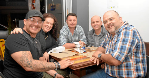 Luis Alberto Cardoza Mora, Helga Franco Rodríguez, Leonardo Marcarín Torres, Mauricio Garcés Gómez y Luis Guillermo Botero Giral