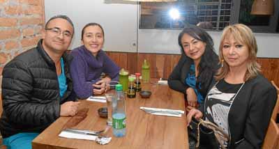 Juan Caros Valencia Alzate, María Mónica Ramírez Sánchez, Diana Lucía González Alzate y Lucelly Alzate López.