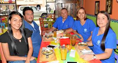 Angie Ramírez, Andrés Felipe Espinosa Galvis, Germán Zapata Cardona, Laura Cardona López y Valeria Giraldo Castaño.