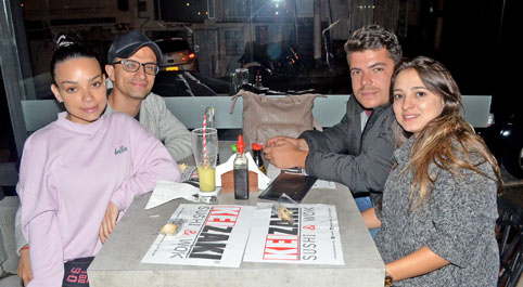 Viviana Hernández Giraldo, Luis Alberto Restrepo Cardona, David Cardona Franco y Manuela Alzate Hoyos.