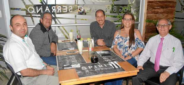 Gabriel Escobar Arias, Jairo Carmona Grajales, Jairo Toro Díaz, Paula Zuluaga Arango y Rubén Darío Arango Álvarez.