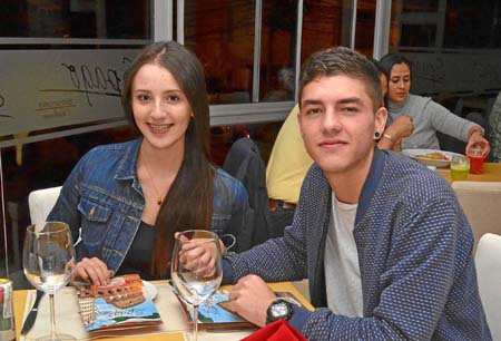 Valentina Arango Román y Juan José Buitrago compartieron en una comida en Spago.