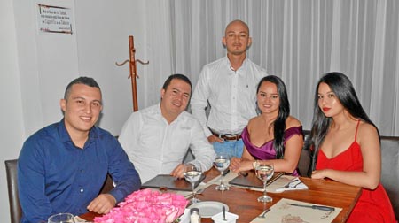Andrés Amaya Ríos, Alexánder Quiceno Rivera, Yeison Restrepo Ruiz, Ruby Restrepo Ruiz y Tatiana Ruiz.
