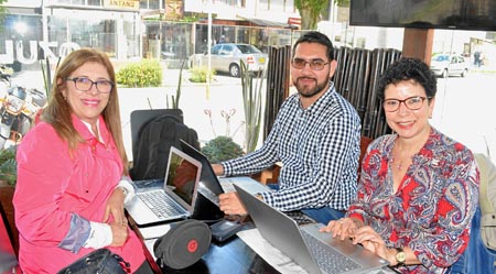 Zulema Elisa Rodríguez Triana, David Osorio García y María Hilda Sánchez Jiménez.
