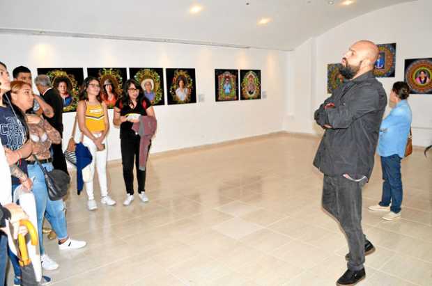 Juan David Quintero Arbeláez, curador de Barroco Tropical: Herencias generacionales orientó a los asistentes durante la inaugura