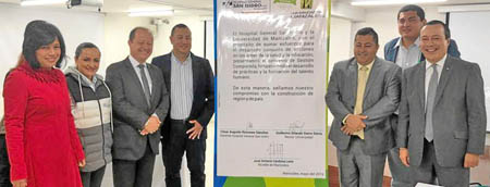 Denis Rincón Grajales, secretaria General de la Universidad de Manizales; Diana Patricia Grisales, secretaria de Salud; Guillerm