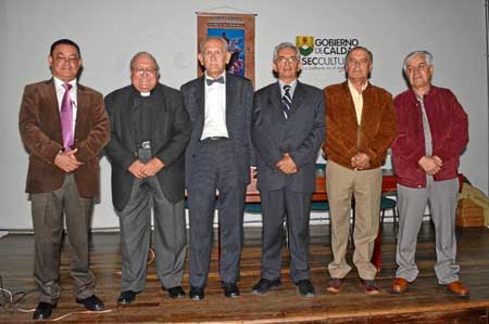 Ángel María Ocampo Cardona, presbítero Horacio Gómez Orozco, Fabio Ramírez Ramírez, José Germán Hoyos Salazar, Albeiro Valencia 