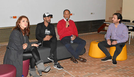 Elizabeth Ramírez Correa, jefe de Unidad Digital de LA PATRIA; Juan Carlos Samper Perdomo, fundador de We Are Content y Juan Cam