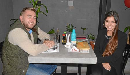 Sergio Estrada Morales y Valentina Botero Corrales compartieron en Keisaki.