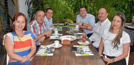 Manuela Hoyos Ramírez, Javier Ignacio Wolff, Mario Fernando Ortiz Marín, Juan Carlos Pardo Urbina, Rafael Ocampo Arango y Diana 