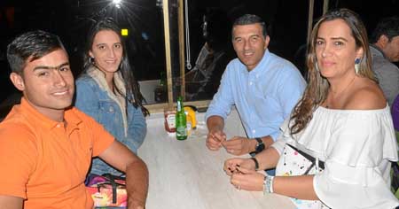 Diego Mejía Serna, Angélica Duque Giraldo, Ángel Marino Duque Hernández y Martha Eugenia Giraldo Camacho.