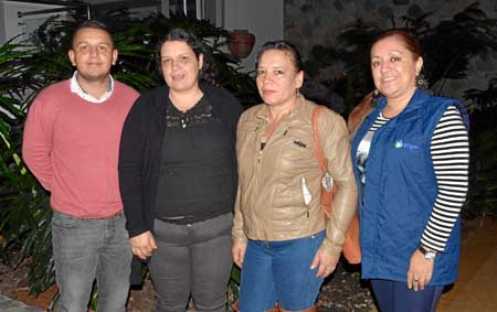 Alejandro Granada, Claudia Patricia Miranda, Sandra Liliana Sánchez y Alexandra Montoya Zapata.