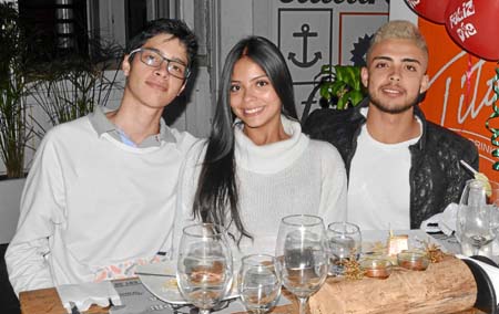 Miguel Ángel Ayala Echeverri, Tatiana Cruz Valencia y Kevin Andrés Cruz Valencia.