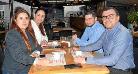 Juliana López Ospina, Sandra Milena Loaiza Puerta, Cristian Sepúlveda Loaiza y Bismark Martínez González.