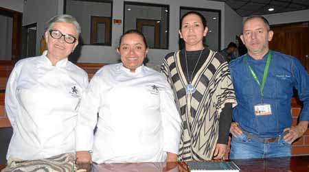 Diana David Casadiego y Andrea Carolina Beleño Hernández, de Cesar; María Liyelci Vega Flórez, de Santander y Mauricio Rudas, de