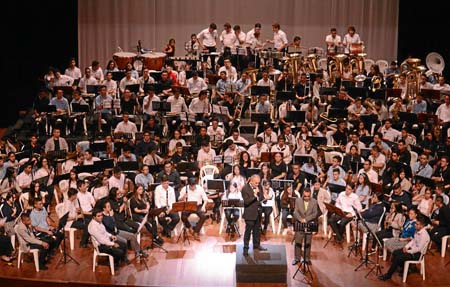 La orquesta estuvo conformada por músicos de la Banda Municipal de Manizales, el Instituto Universitario, Instituto Tecnológico,