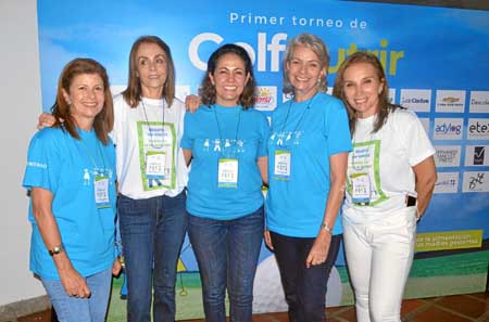 María Mercedes Mejía de Baena, Doris Eugenia Hernández Corso y Mónica Jaramillo Lema, Primer puesto Gross en la categoría única 