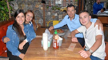 Michelle López Ríos, Doris Clemencia Ríos Isaza, Mario Humberto López Pachón y Juan Sebastián López Ríos.