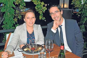 Funcionarios de la Alianza Francesa Manizales y de la Embajada de Francia estuvieron en el restaurante Ednia. En la foto, Marcel