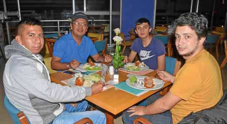 Leider Fernández, Diego Varela Reinoso, Michael Smith Coronado Giraldo y Daniel Villota Insuasty.