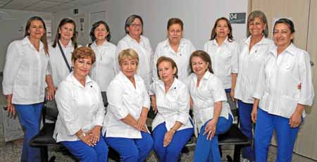 Damas voluntarias de la Fundación Hogar de Paso Sagrado Corazón de Jesús. 