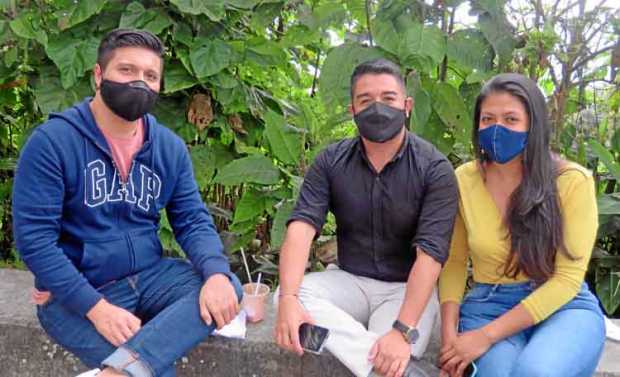 David Roncancio, Sebastián Bermúdez Vélez y Verónica Piedrahíta Cardona.