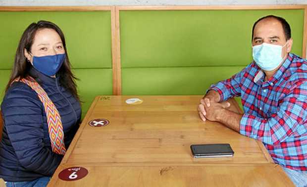 El restaurante La Farfalla fue el elegido por Constanza Peralta Castaño y Fredy García Hoyos para compartir un almuerzo laboral.