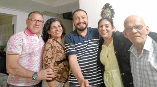 Nicolás Gómez, Adriana Castaño, Cristian Quintero, Luz Edith Narváez y Fabio Castaño.