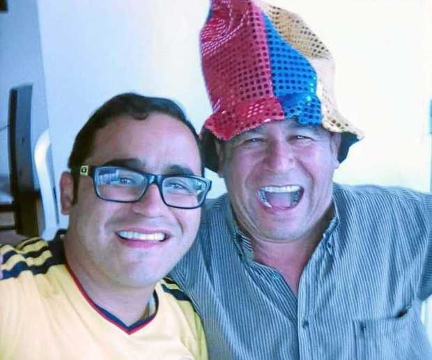 Christian Pérez y su padre, Gabriel Pérez.