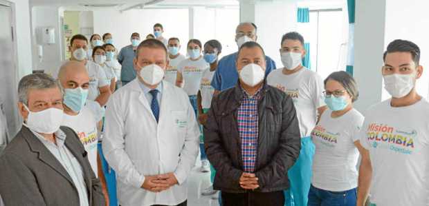 Foto/Freddy Arango/LA PATRIA Carlos Alberto Orozco Téllez, secretario de Salud de Manizales; Carlos Moncada, coordinador del gru