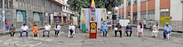 Fotos | Fernando Gómez | LA PATRIA Miembros de la administración pública en el acto de los 110 años de Viterbo.