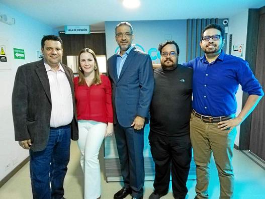 Fotos | Cortesía | LA PATRIA    Rodrigo Meza, director general; Alejandra Palacio, directora médica; José Ramón Díaz, presidente