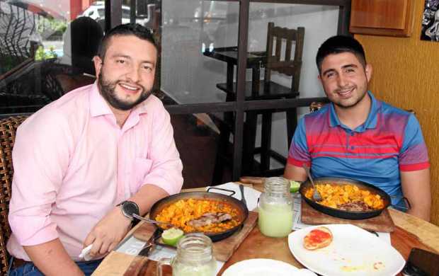 En el restaurante la Eñe se reunieron Daniel Giraldo Giraldo y Manuel Gómez Gutiérrez.