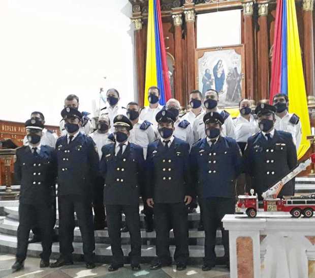 Foto | Diego Salgado | LA PATRIA El Cuerpo de Bomberos Voluntarios de Aranzazu llegó a su aniversario 54 de vida administrativa.