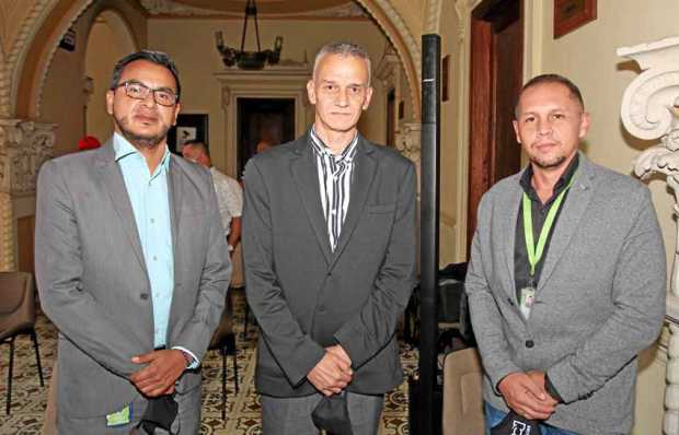 Jhon Fredy Franco, Jorge Iván Chica y Edwin Osorio.