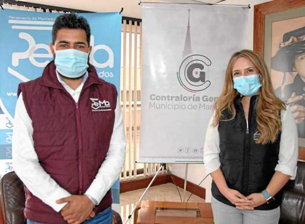 Foto /Argemiro Idárraga/ LA PATRIA En el edificio Seguros Atlas se llevó a cabo una rueda de prensa de la Personería y Contralor