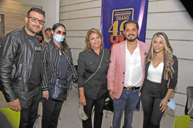 Daniel Villada, Patricia Serna, María Arboleda, Gerardo Coral y Mónica Vásquez.