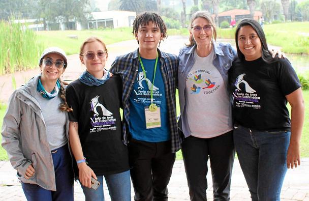 Jénnifer Grisales, Lina Gañán, Enrick Meza, Jill Deppe y Andrea del Pilar Casas.